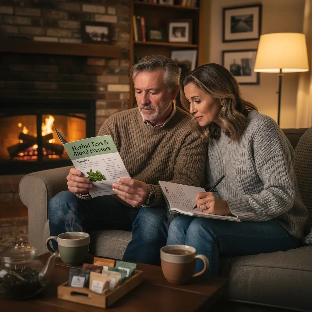 Gyógynövények keveréke egy üvegben, a vérnyomás szabályozására.